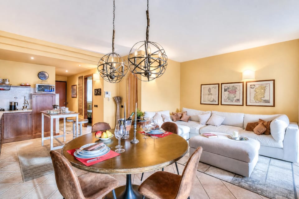 Standard Apartment, 1 Bedroom, Balcony, Mountainside (Alice Suite Terrace, lake view & Park) | Living area | Flat-screen TV