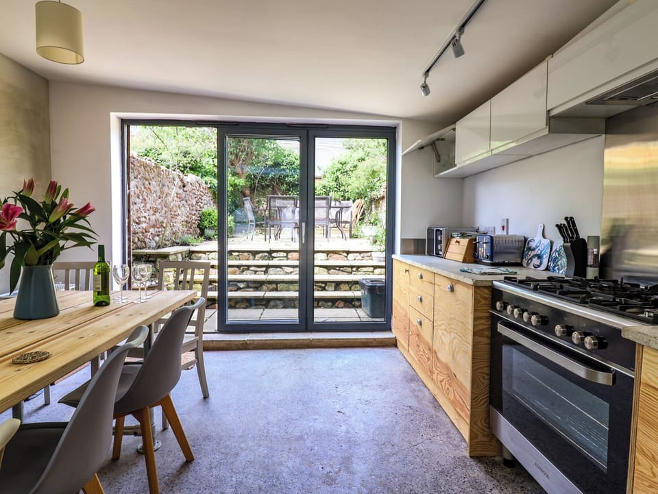 Fridge, dishwasher, electric kettle, toaster