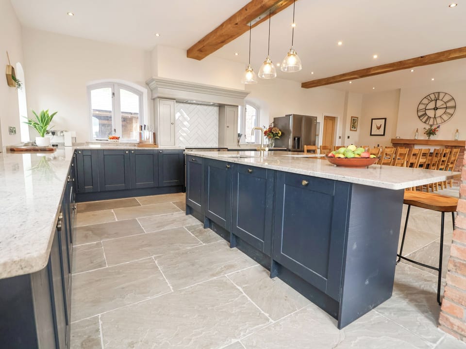 Fridge, dishwasher, electric kettle, toaster