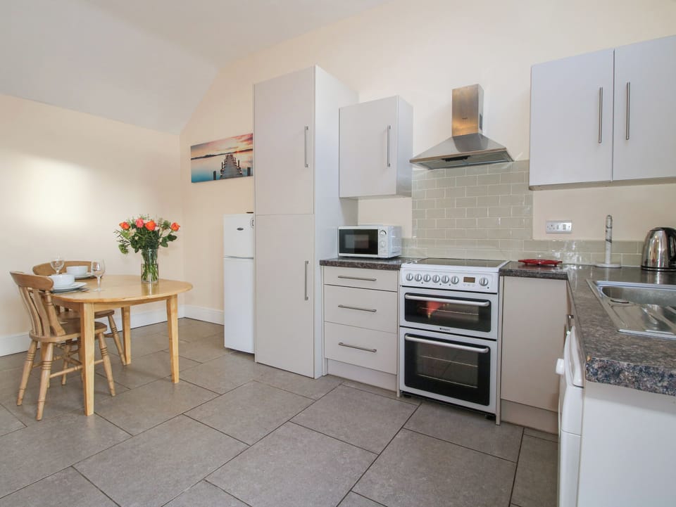 Fridge, dishwasher, electric kettle, toaster
