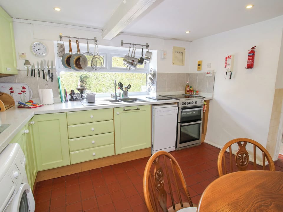 Fridge, dishwasher, electric kettle, toaster