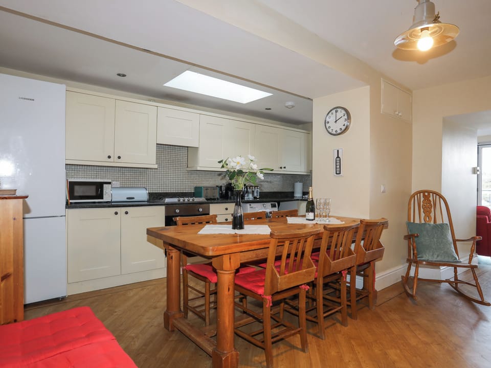 Fridge, dishwasher, electric kettle, toaster