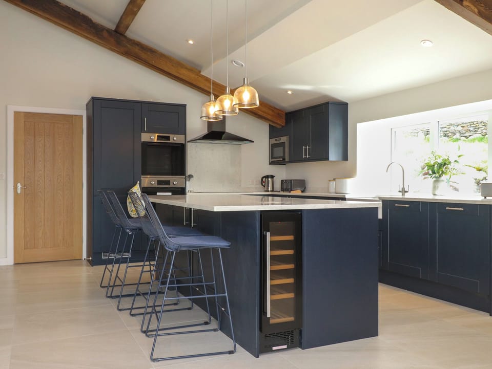 Fridge, dishwasher, electric kettle, toaster