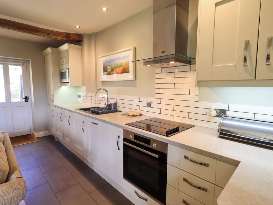 Fridge, dishwasher, electric kettle, toaster