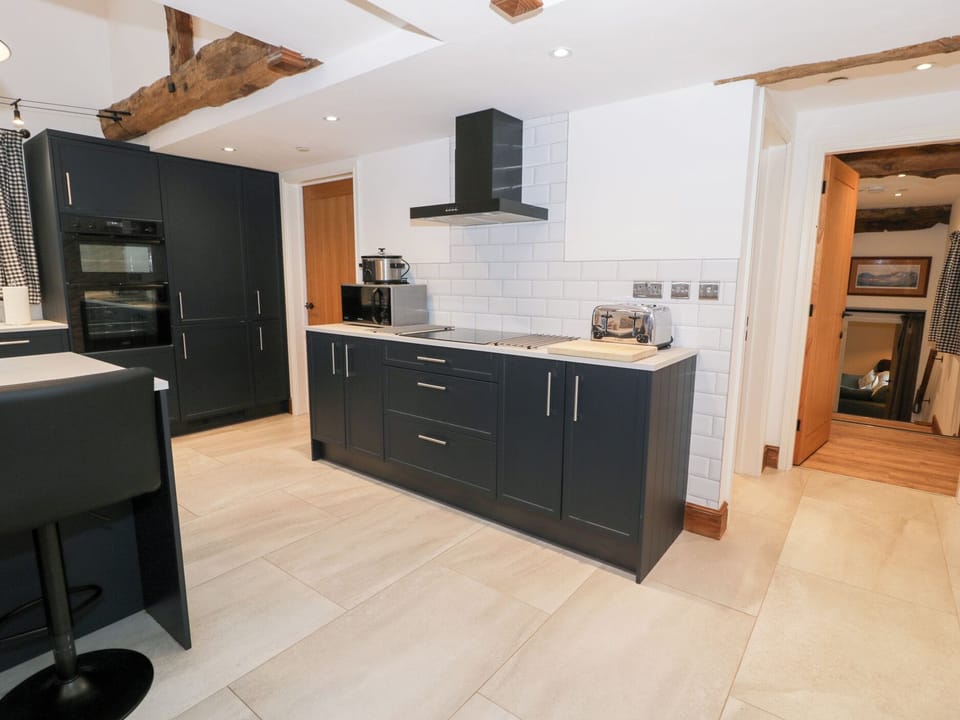 Fridge, dishwasher, electric kettle, toaster