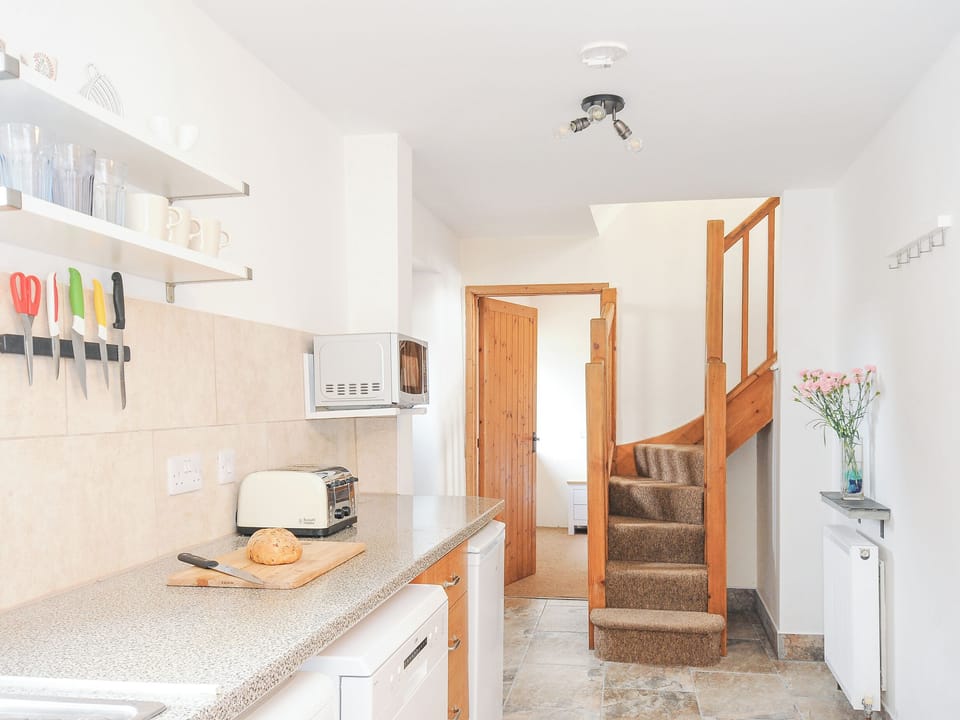 Fridge, dishwasher, electric kettle, toaster