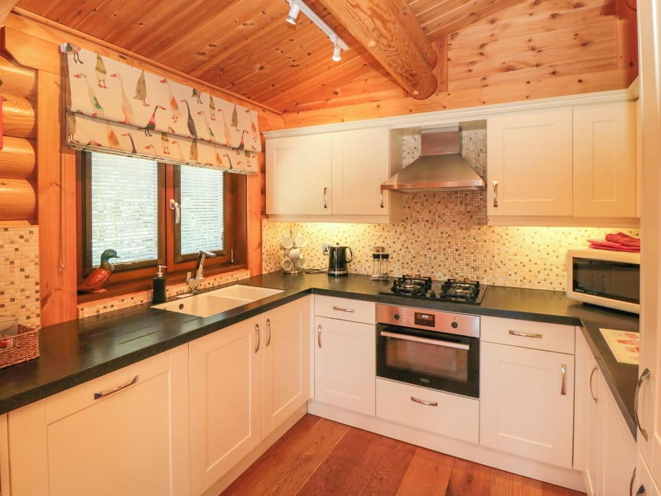 Fridge, dishwasher, electric kettle, toaster