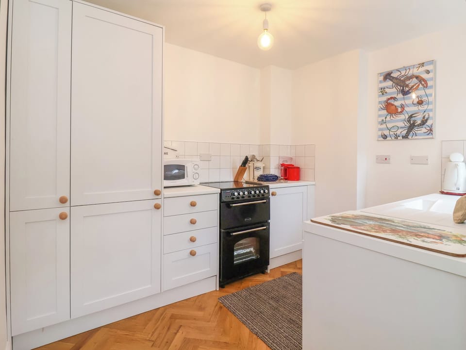 Fridge, dishwasher, electric kettle, toaster