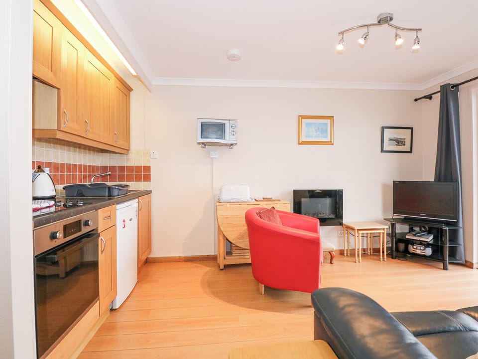 Fireplace, DVD player