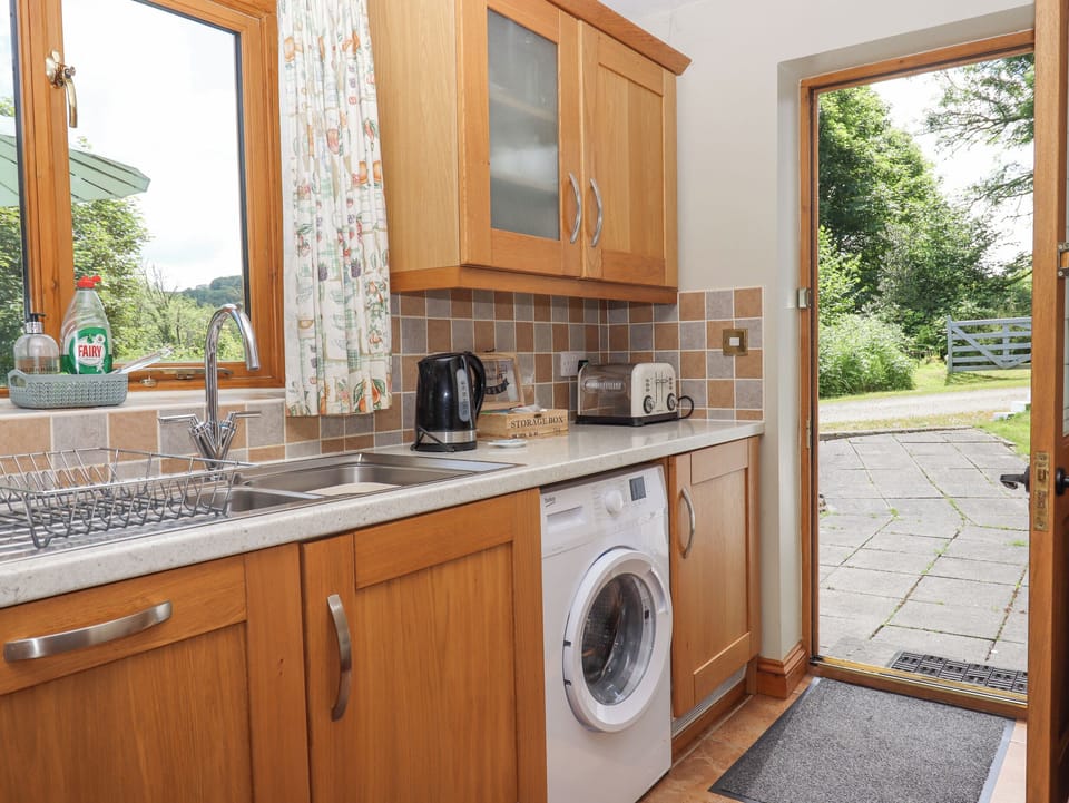 Fridge, dishwasher, electric kettle, toaster