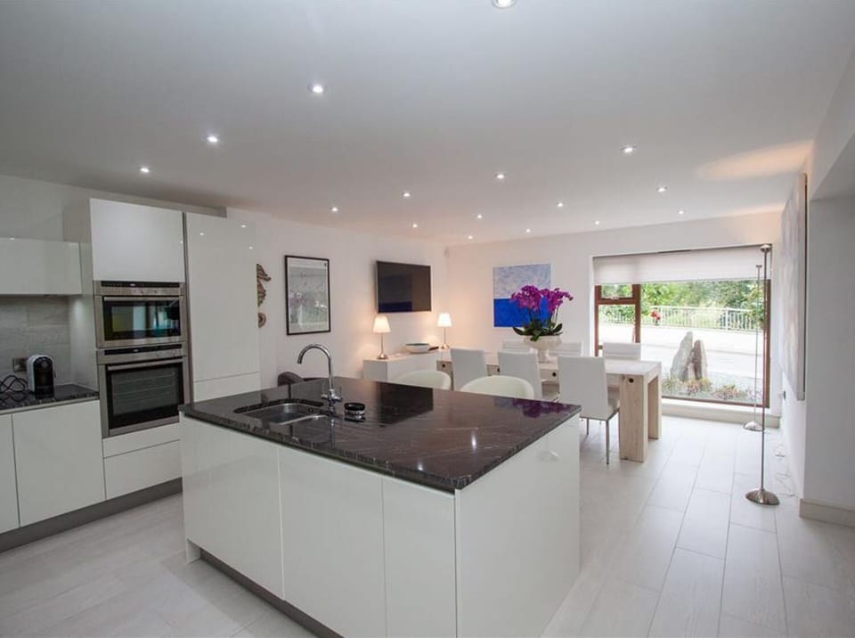 Fridge, dishwasher, electric kettle, toaster
