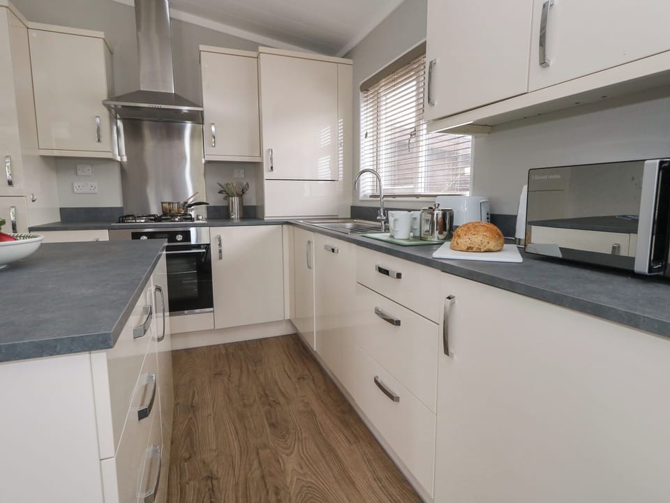 Fridge, dishwasher, electric kettle, toaster