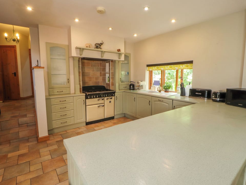 Fridge, dishwasher, electric kettle, toaster