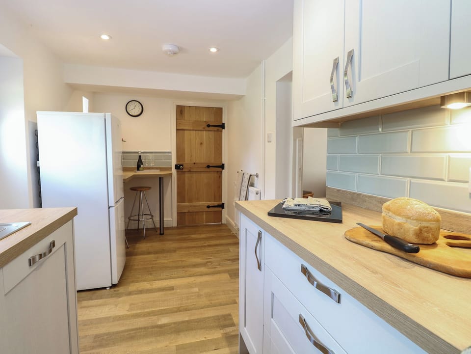 Fridge, dishwasher, electric kettle, toaster