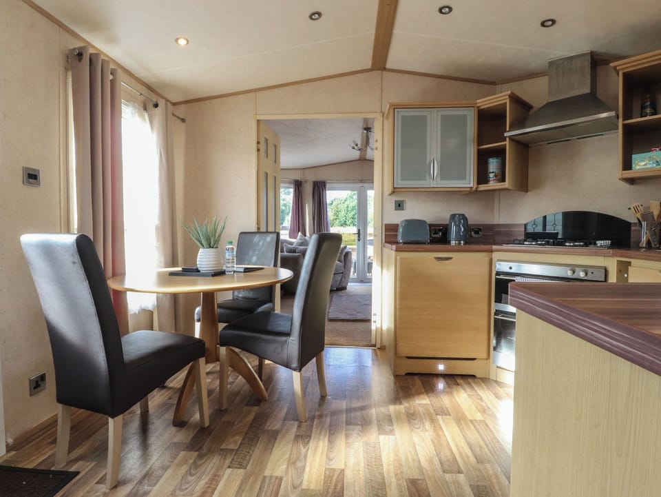 Fridge, dishwasher, electric kettle, toaster