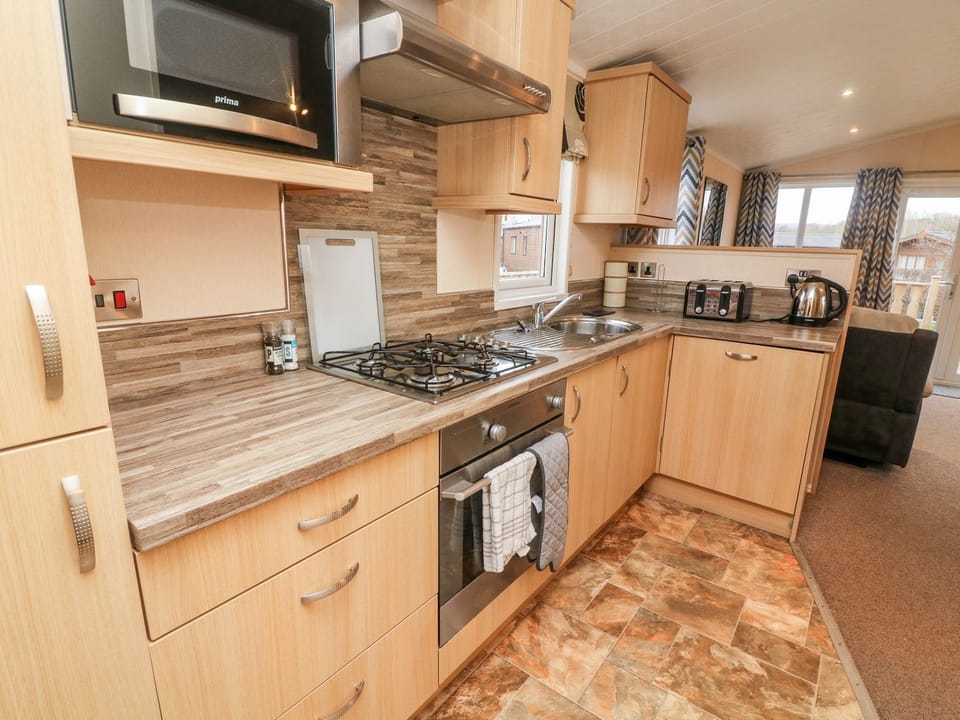 Fridge, dishwasher, electric kettle, toaster