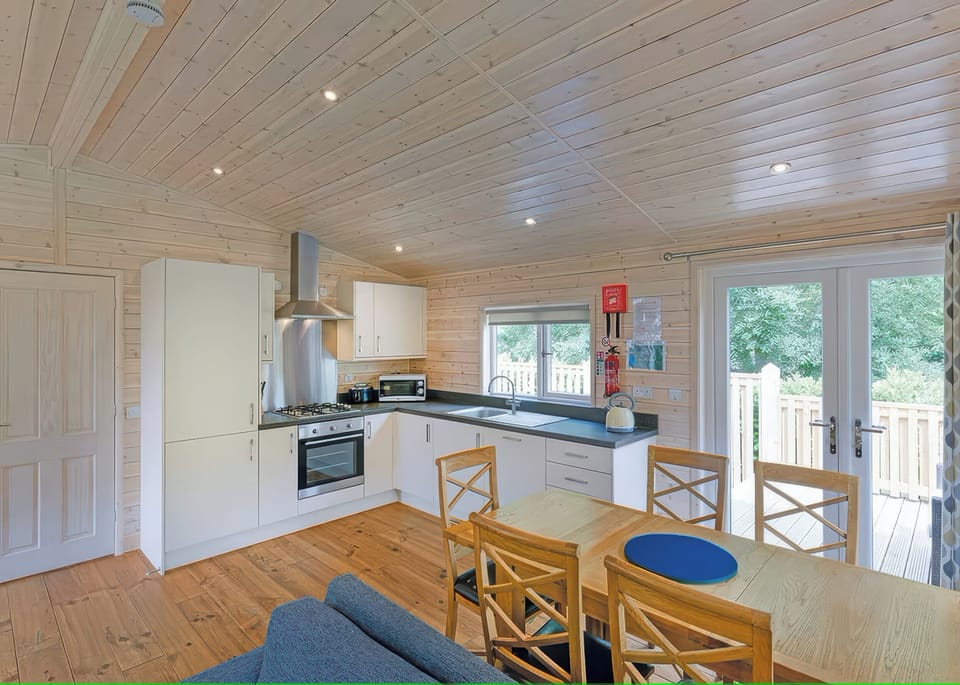 Fridge, dishwasher, electric kettle, toaster