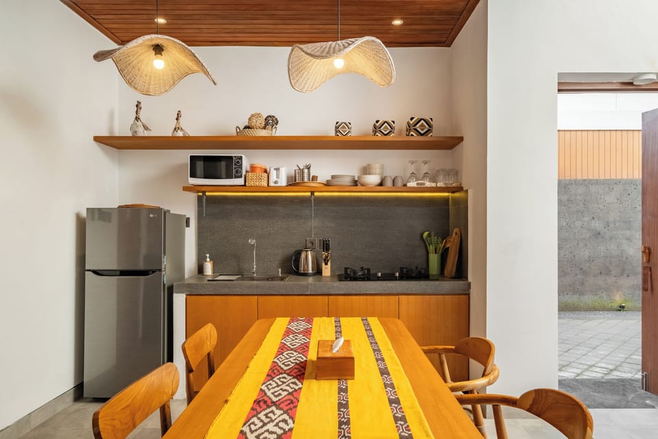 Standard Villa, 2 Bedrooms, Balcony, Pool View | Private kitchenette | Coffee/tea maker, electric kettle, toaster, rice cooker