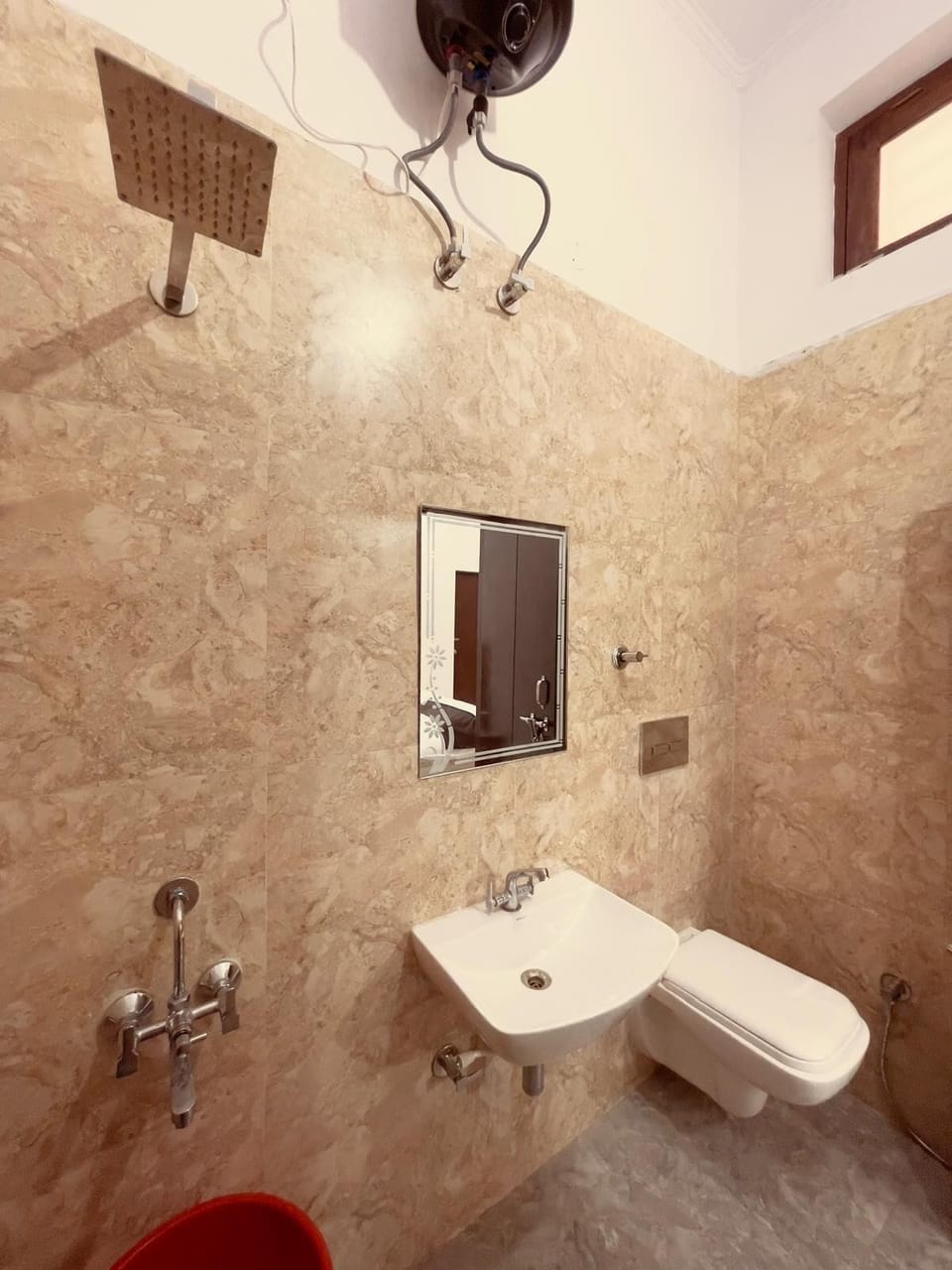 Shower, towels, soap