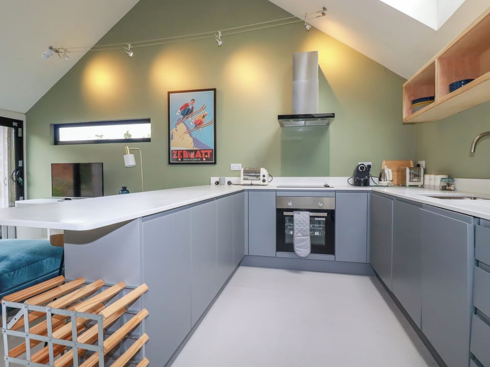 Fridge, dishwasher, electric kettle, toaster
