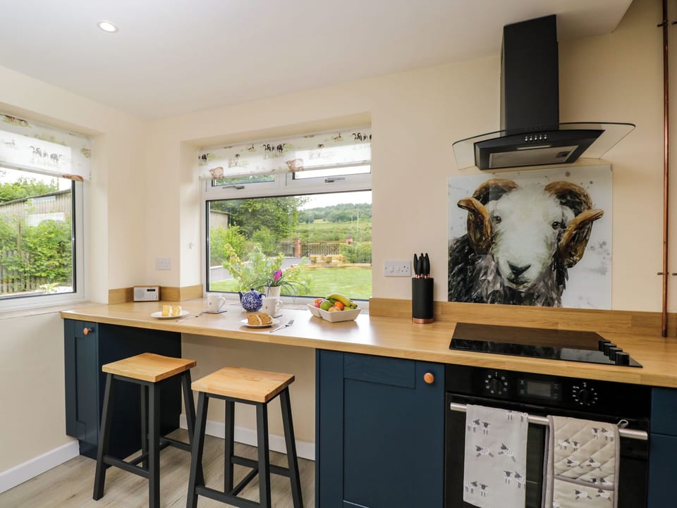 Fridge, dishwasher, electric kettle, toaster