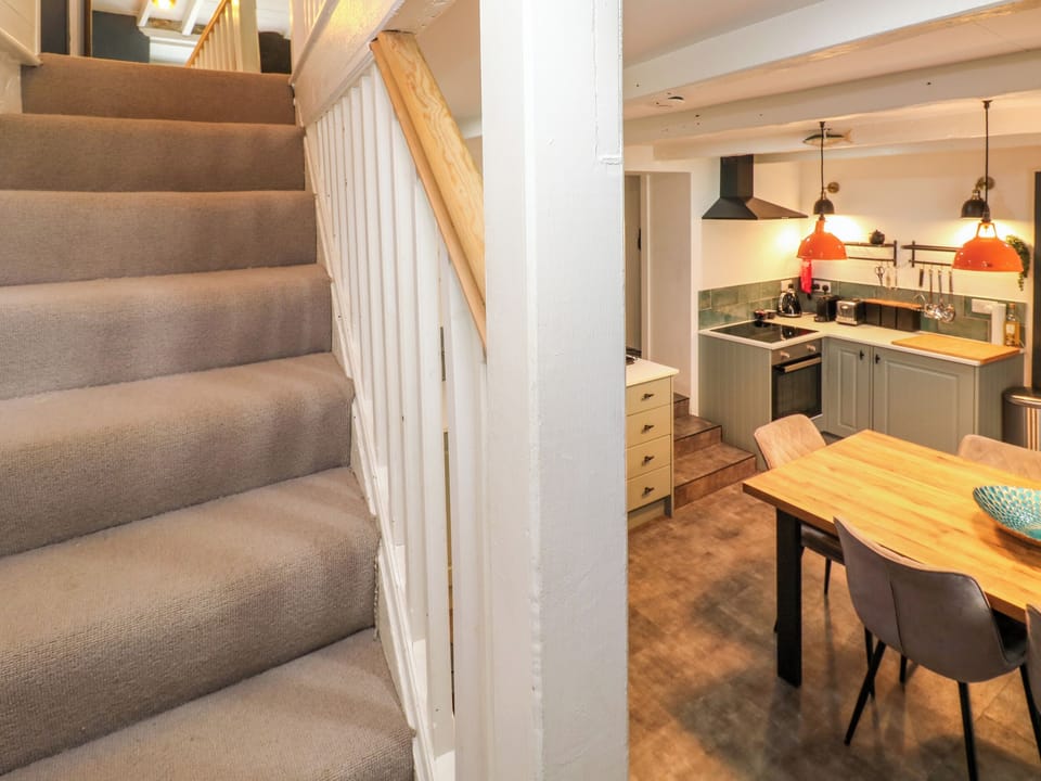 Fridge, dishwasher, electric kettle, toaster