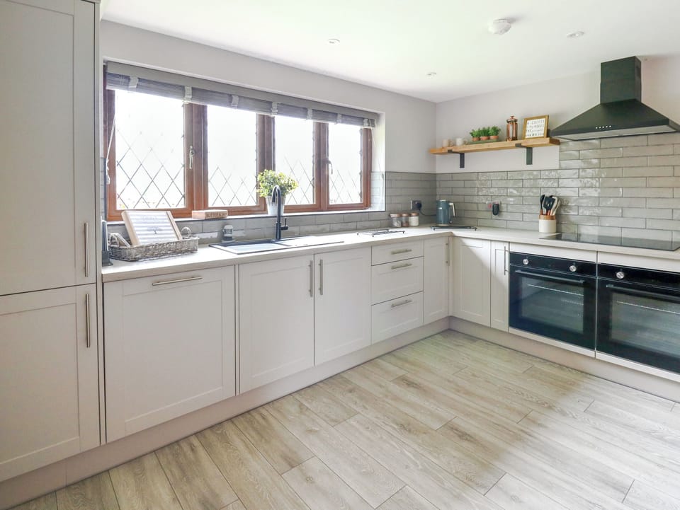 Fridge, dishwasher, cookware/dishes/utensils