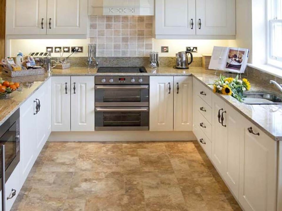 Fridge, dishwasher, electric kettle, toaster