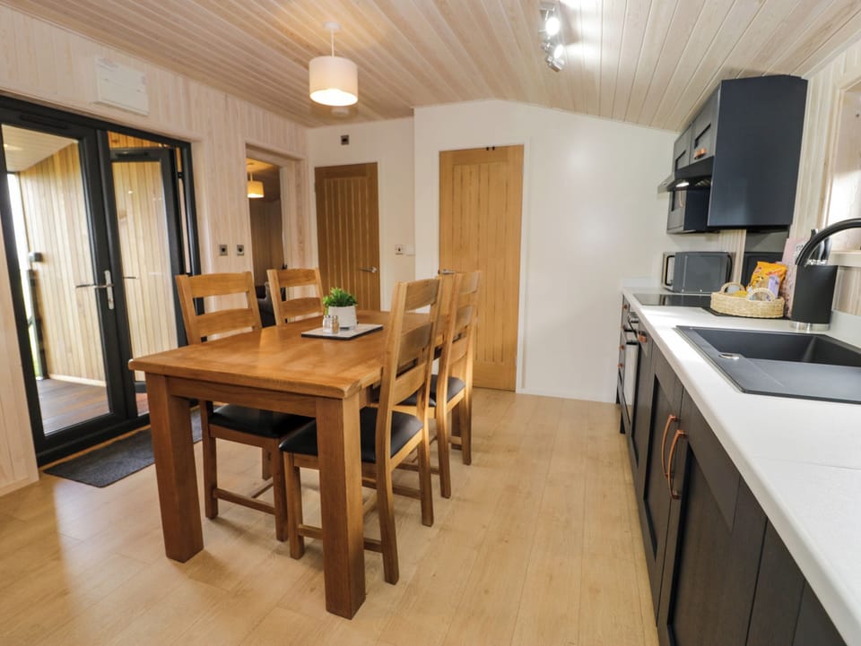 Fridge, dishwasher, electric kettle, toaster