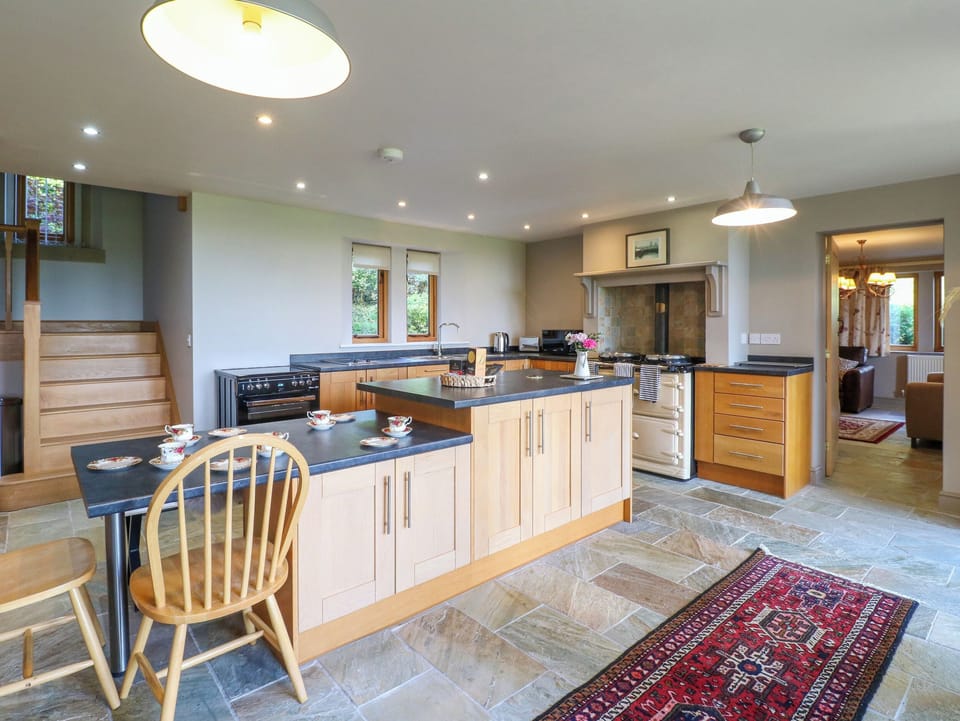 Fridge, dishwasher, electric kettle, toaster