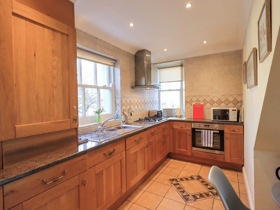 Fridge, dishwasher, electric kettle, toaster