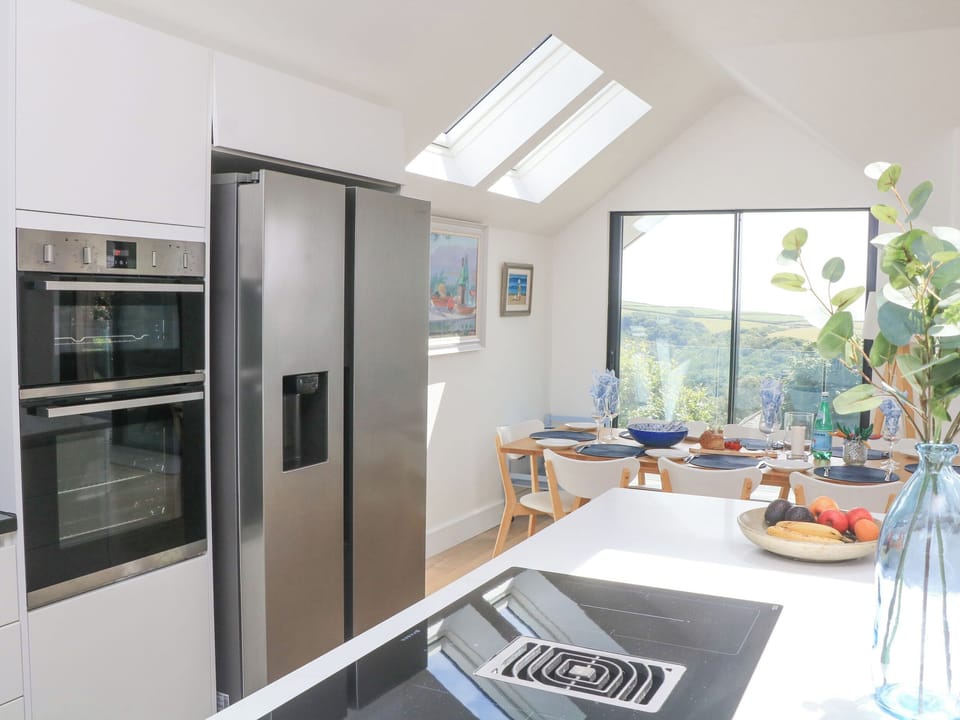 Fridge, dishwasher, cookware/dishes/utensils