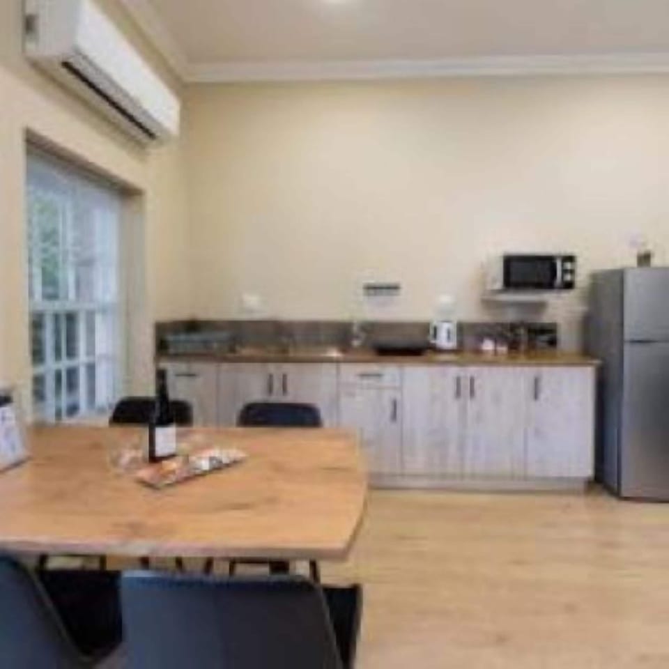 Fridge, microwave, cookware/dishes/utensils