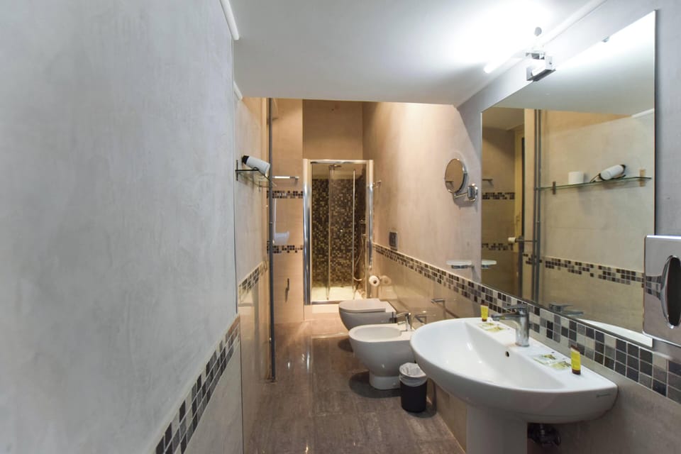 Free toiletries, hair dryer, bidet, soap