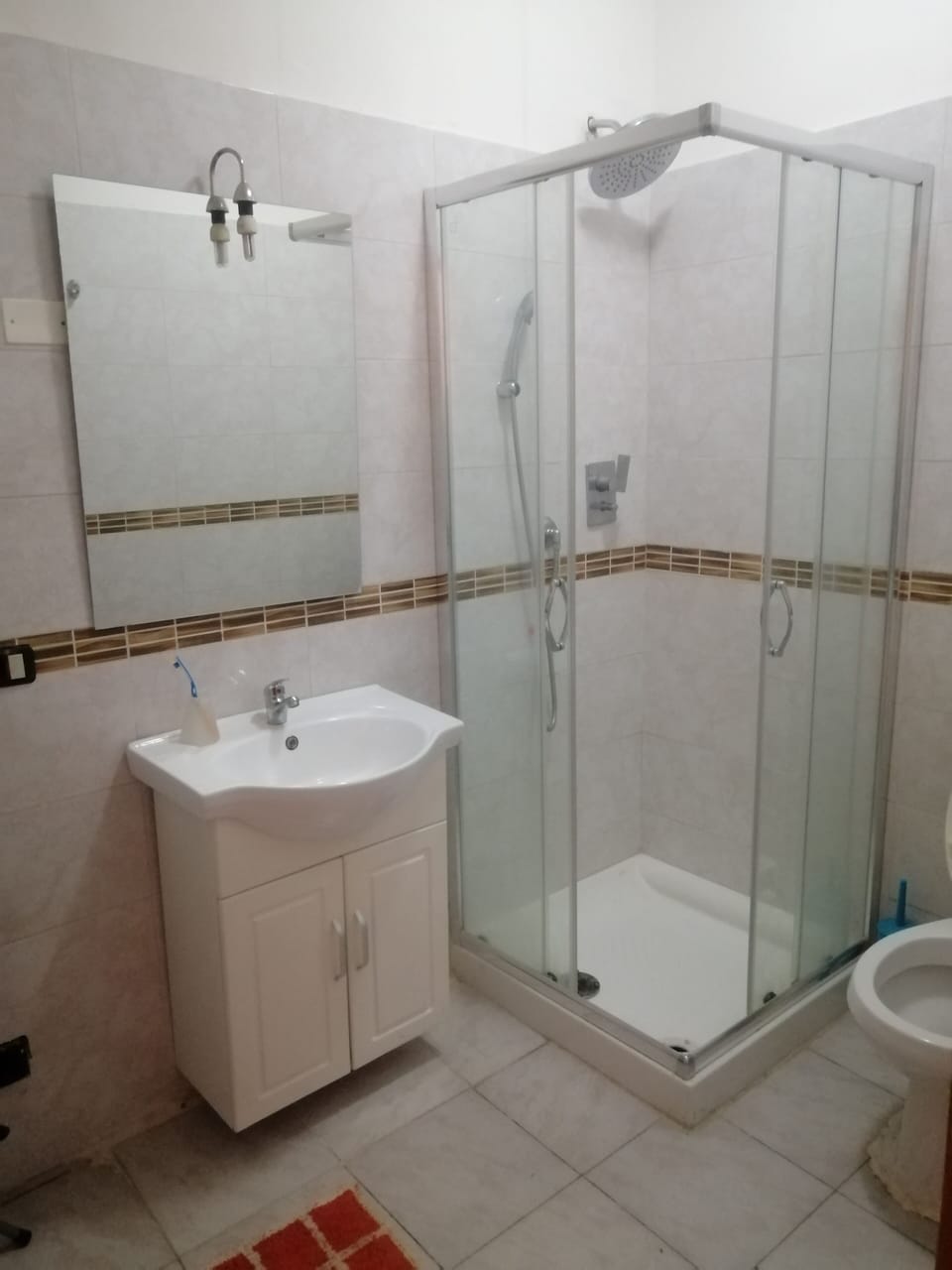 Shower, bidet, soap, shampoo