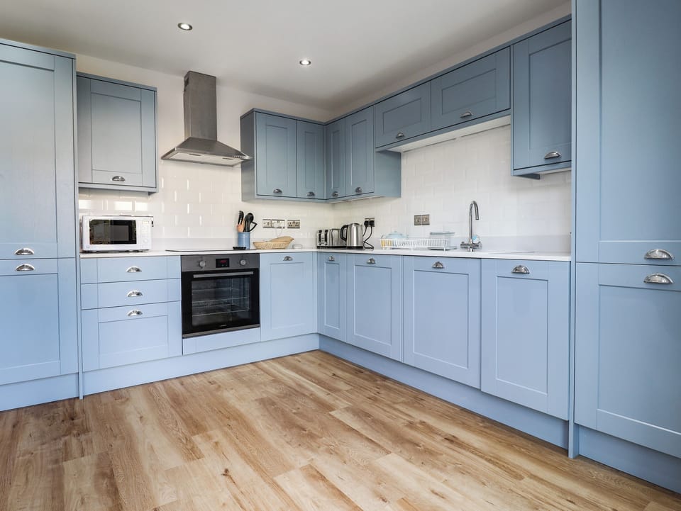 Fridge, dishwasher, electric kettle, toaster