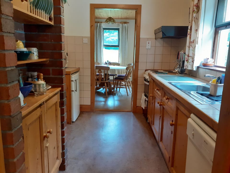 Fridge, dishwasher, electric kettle, toaster