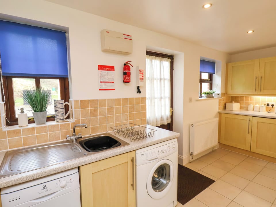 Fridge, microwave, dishwasher, toaster