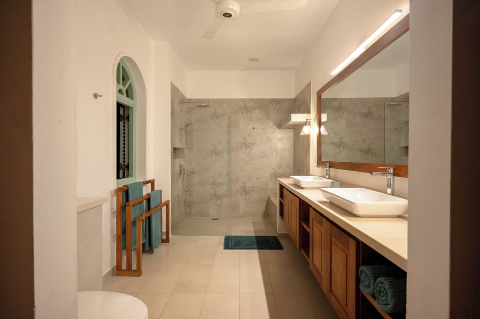 Kalkudha Suite | Bathroom | Shower, rainfall showerhead, free toiletries, hair dryer