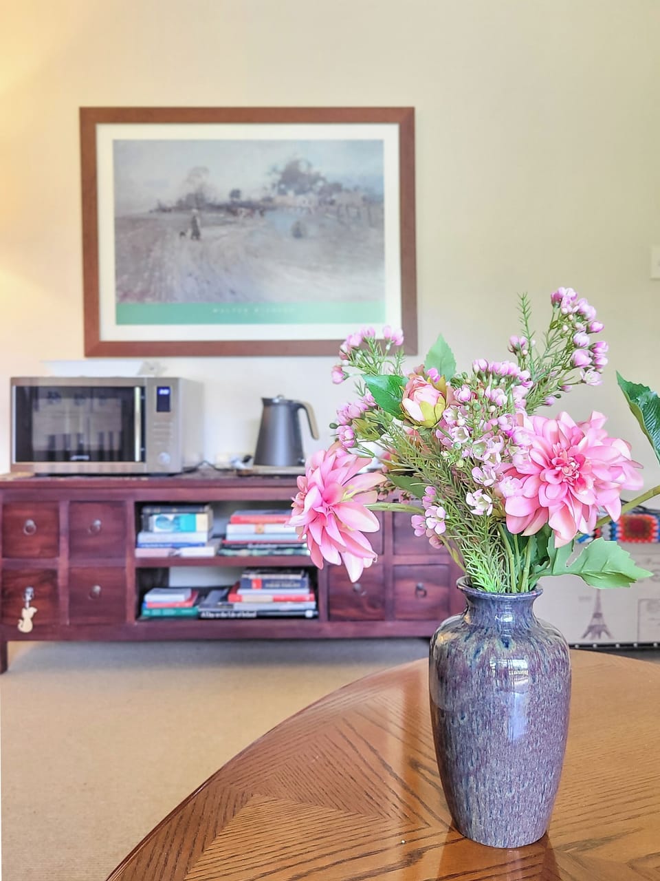 Suite, 1 Queen Bed, Microwave, Beach View | Living area | TV, printers