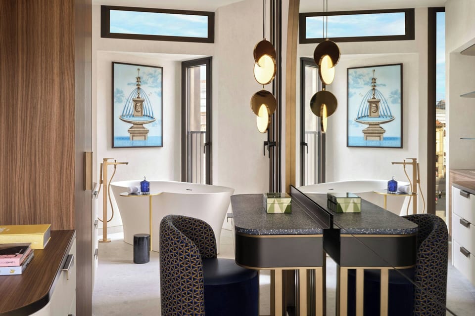 Suite, 1 King Bed | Bathroom | Hair dryer, bathrobes, slippers, bidet