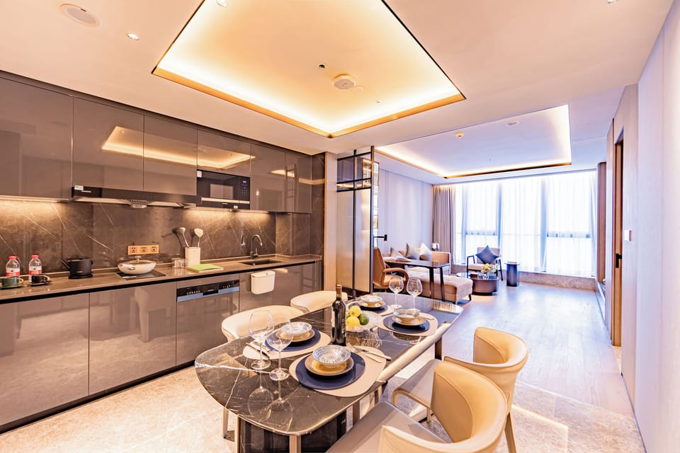 Luxury Condo, City View | Living area | LCD TV