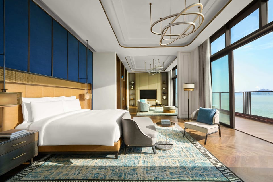 Penthouse, 1 King Bed (Halong Bay) | Minibar (some free items), laptop workspace, blackout drapes