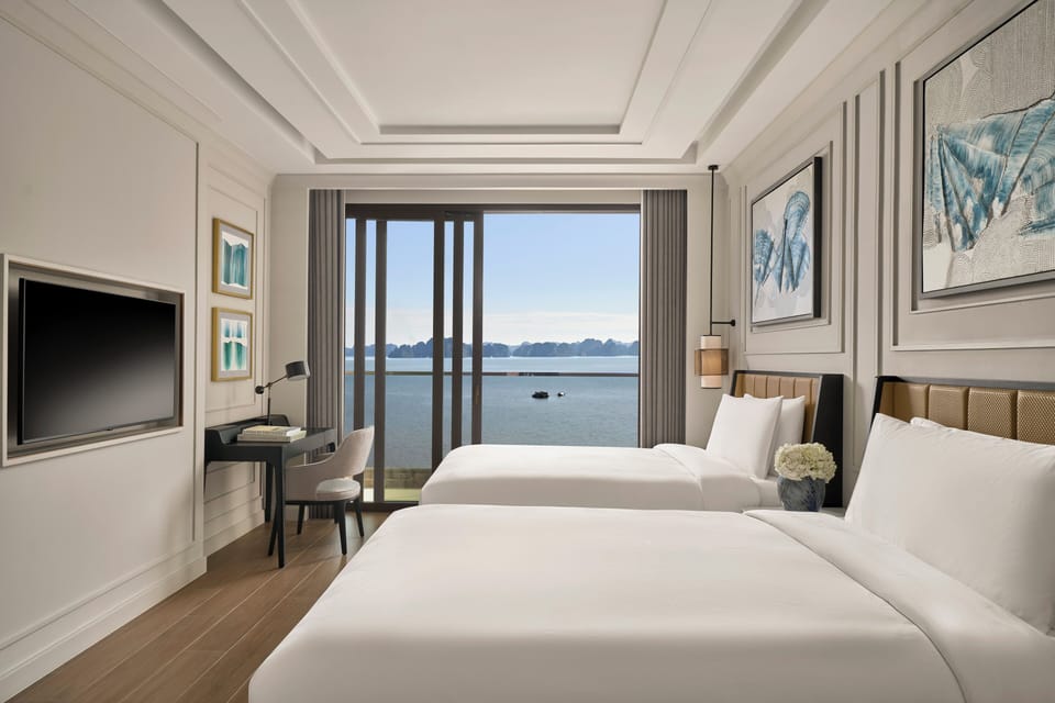 Room, 2 Bedrooms, Bay View (Residence, Halong Bay) | Free minibar items, laptop workspace, blackout drapes, soundproofing