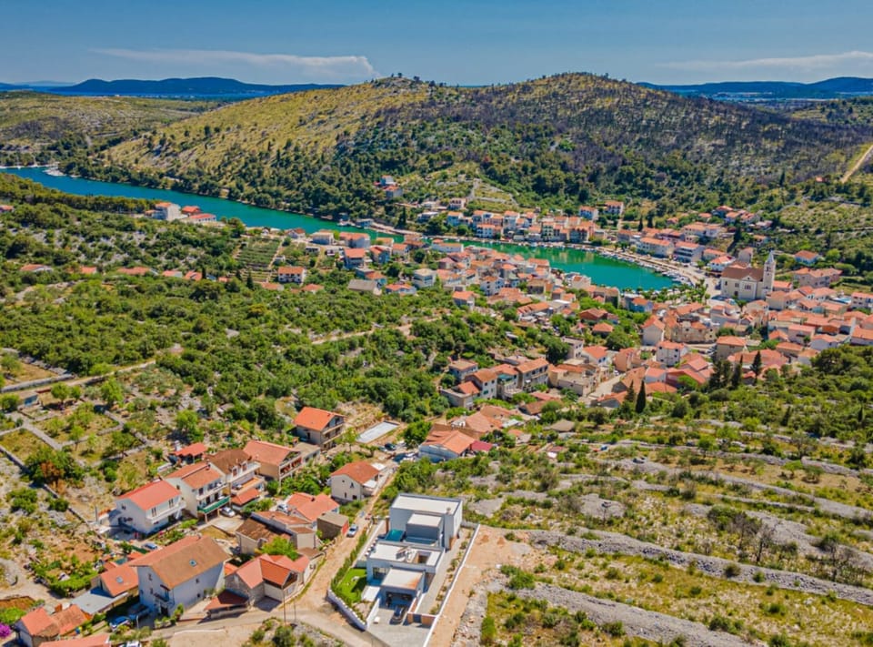 Villa (Four Bedroom Villa Šimun Zaton with ) | Aerial view