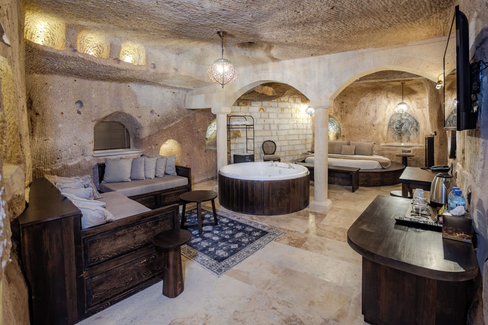 King Suite With Turkish Bath | Premium bedding, in-room safe, soundproofing, cribs (free)