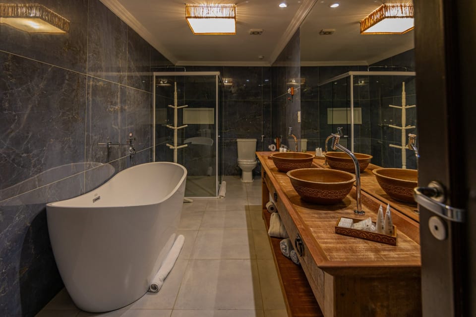 Suite Charme | Bathroom | Free toiletries, soap, shampoo, toilet paper