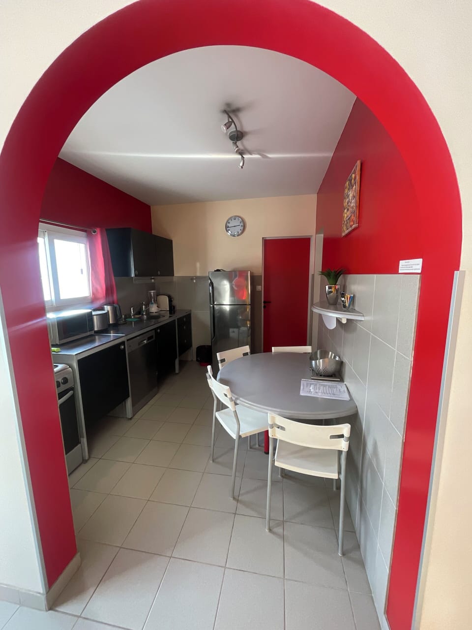 Family Quadruple Room, 2 Bedrooms, Non Smoking, Sea View | Private kitchen | Electric kettle, rice cooker, freezer, paper towels