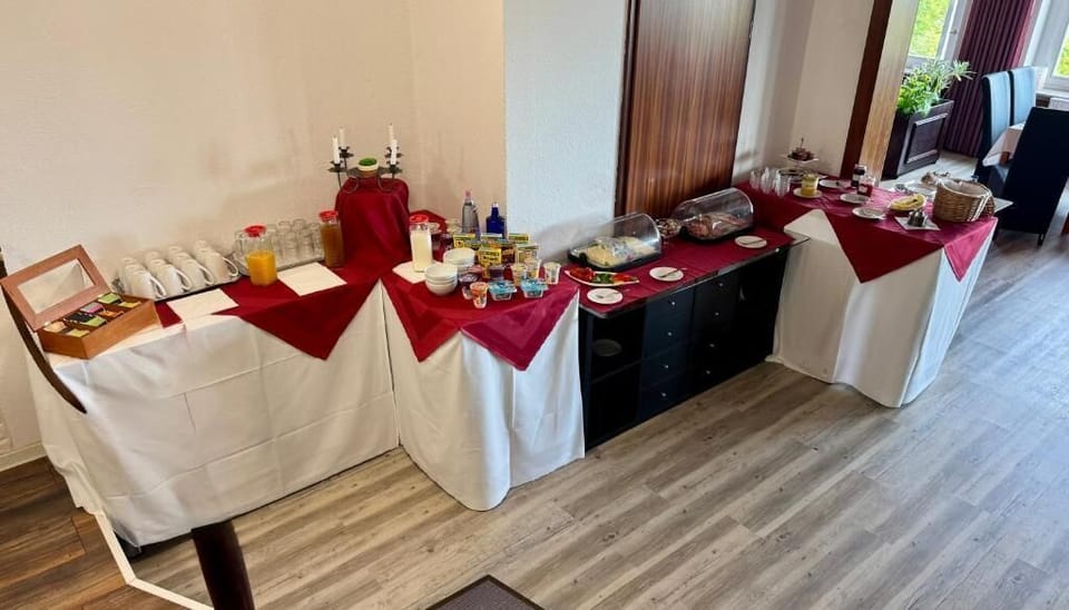 Daily self-serve breakfast for a fee