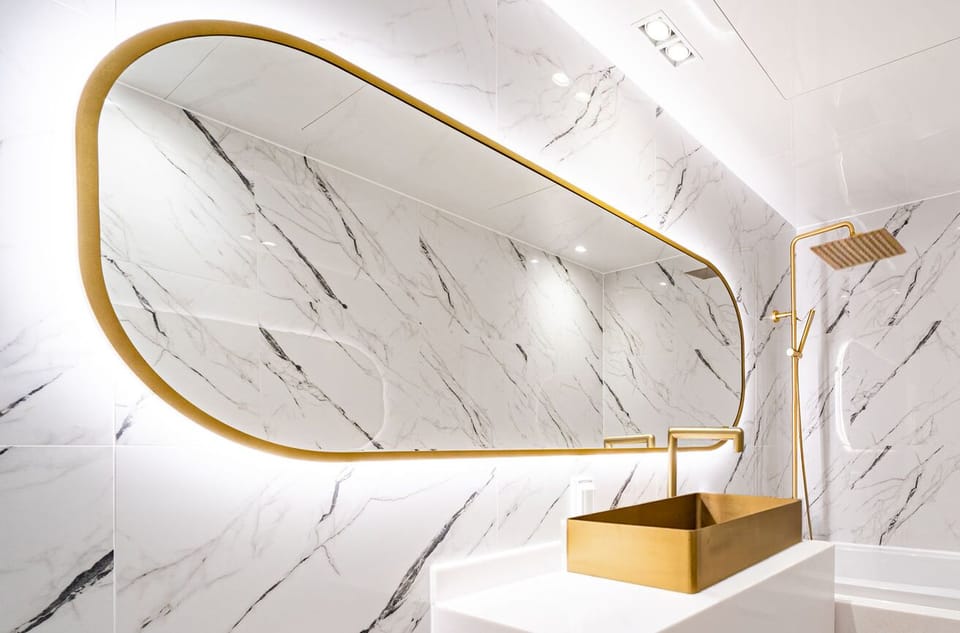 Twin Room | Bathroom | Designer toiletries, hair dryer, bathrobes, slippers